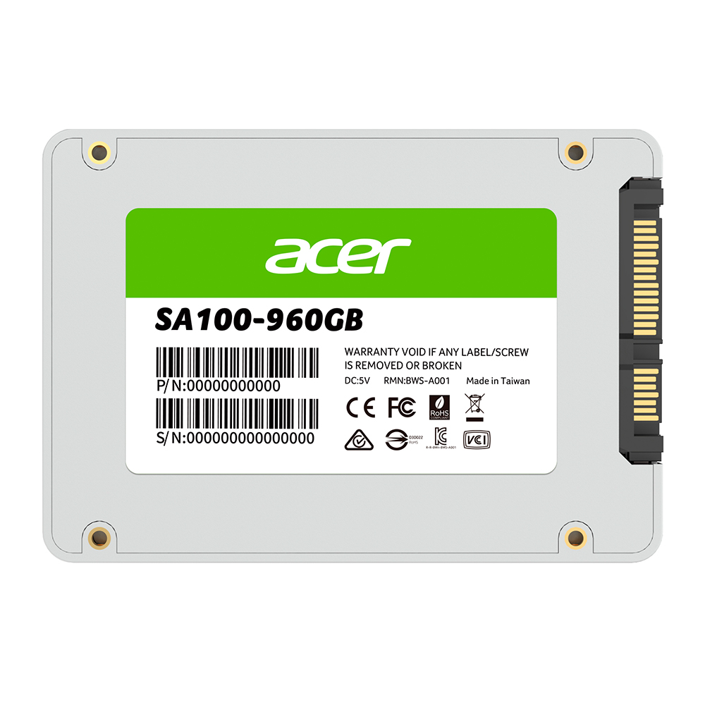 Disco solido ACER Sa100 960Gb SATA3 2.5 SSD       