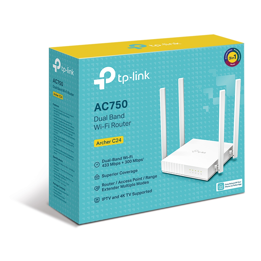Router WIFI TP-LINK Archer C24 AC750              