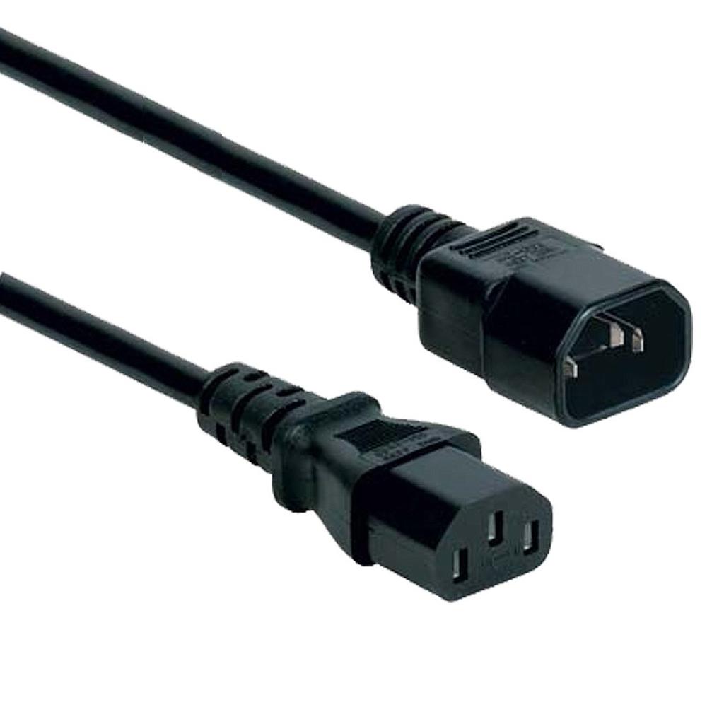 Cable de poder macho — hembra UPS (IEC C13-C14) 1.8m