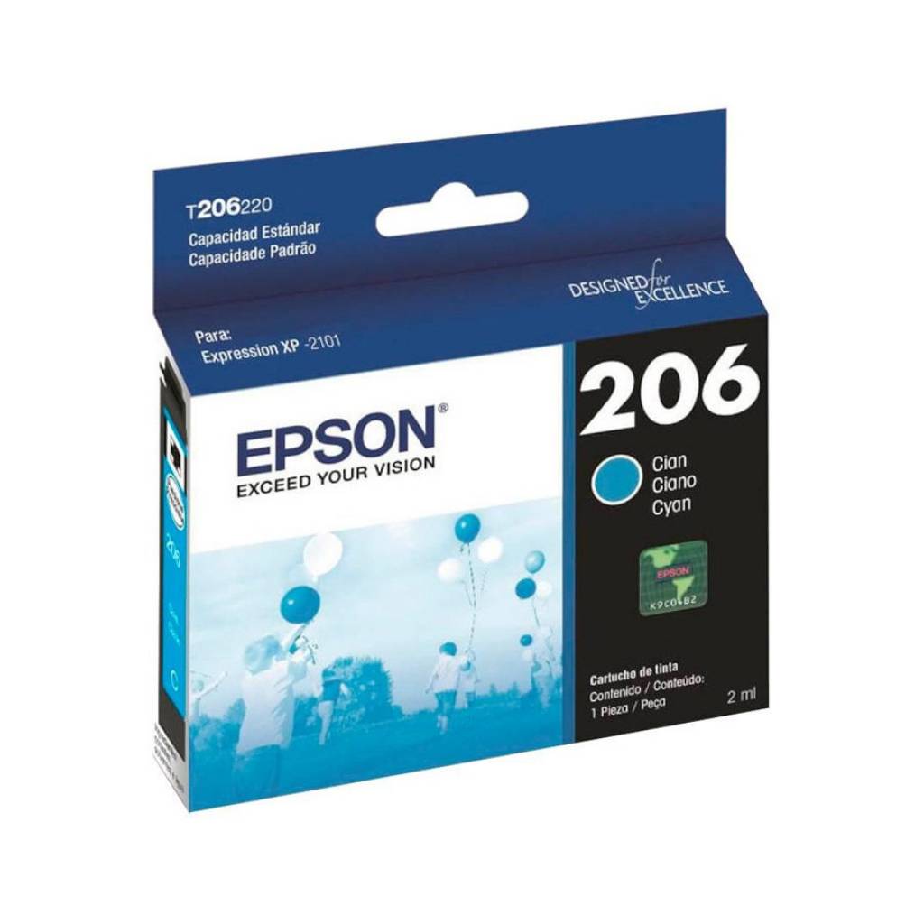 Cartucho ORIGINAL EPSON 206 Cyan 2101             