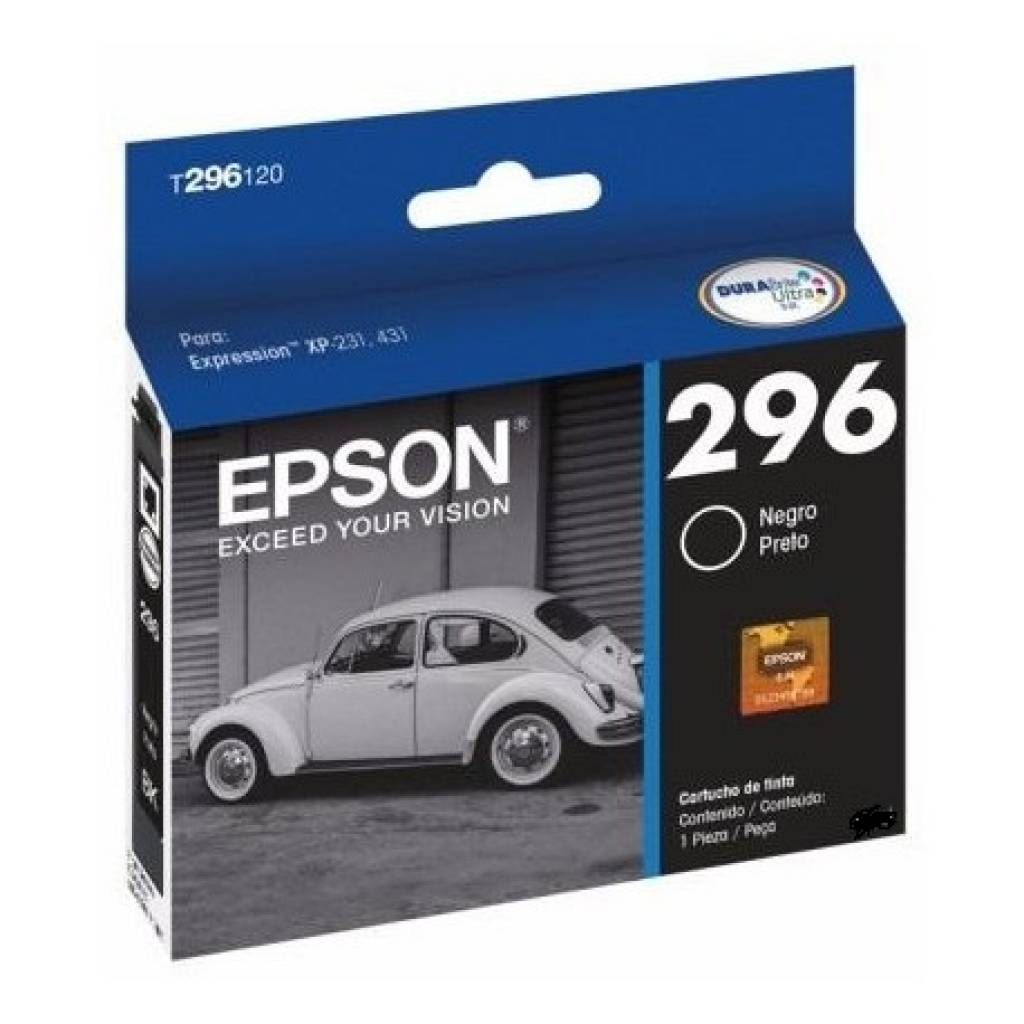 Cartucho ORIGINAL EPSON 296 Negro
