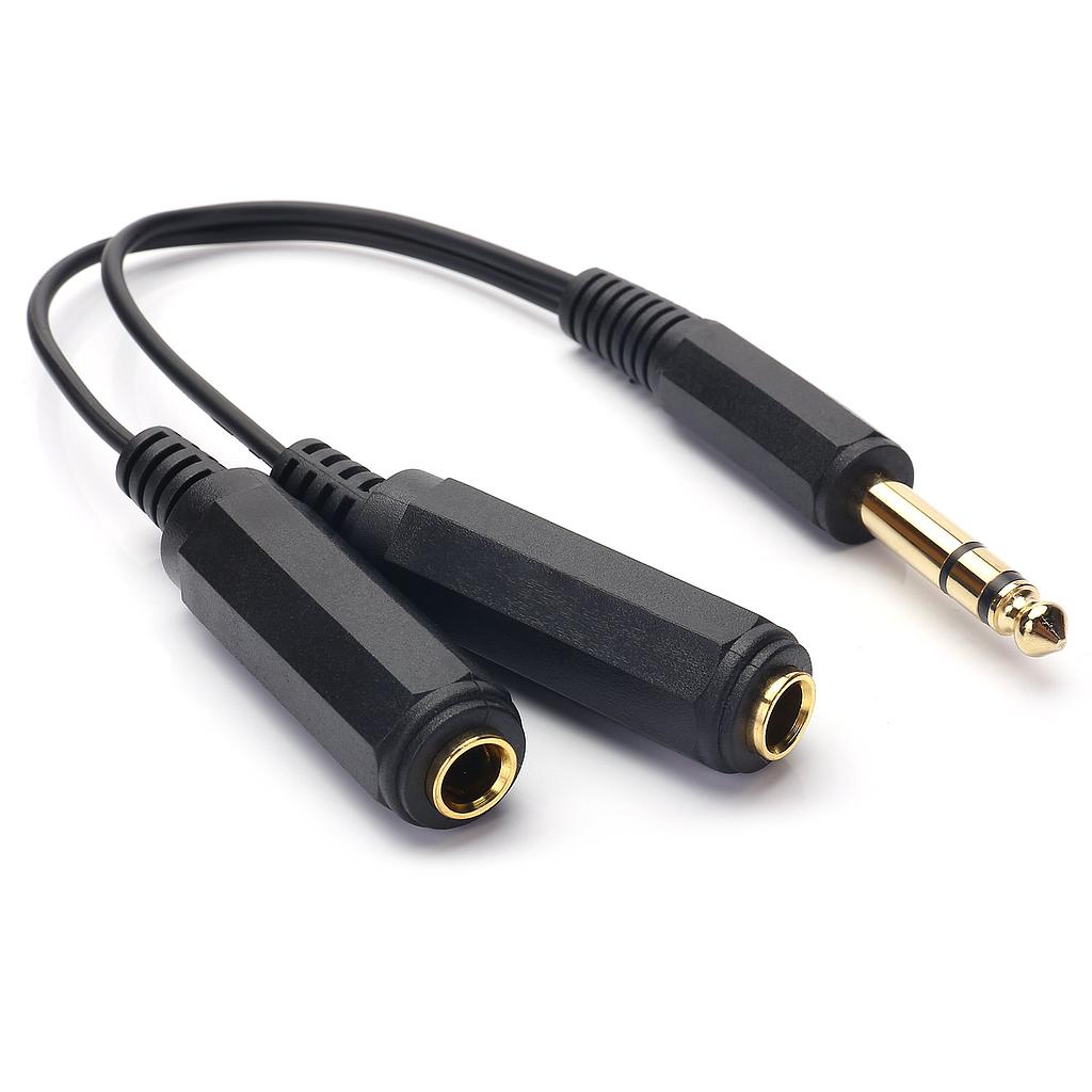 Adaptador split PS4 1 macho/2 hembras 4 contactos 