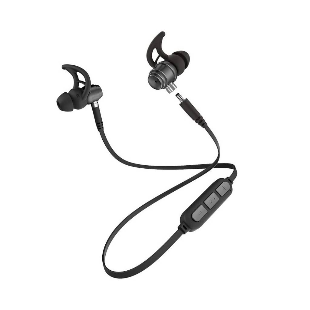 Auriculares Bluetooth y cable AVENZO AV639 negro  