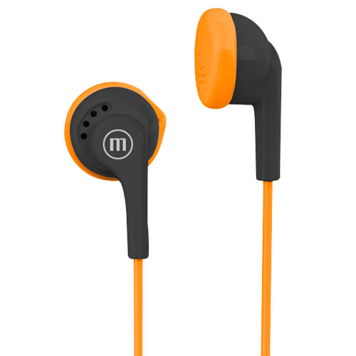 Auriculares C/Micro MAXELL D023NO Naranja y Negro