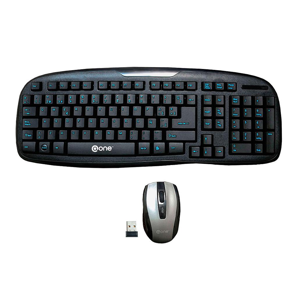 Combo Wifi Teclado y mouse ONE EKM-802S