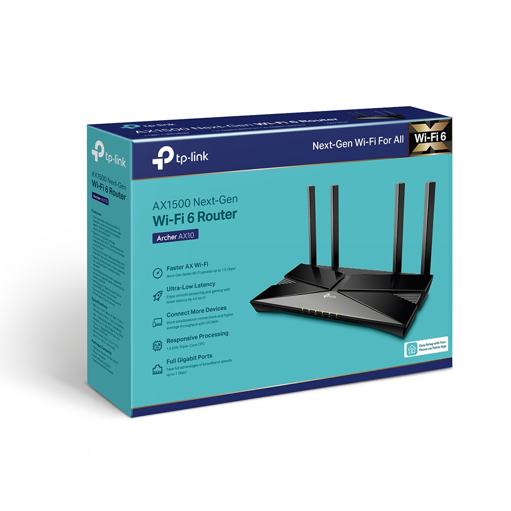 Router Tpl Archer Ax10 Ax1500 Wifi 6 Triple Core